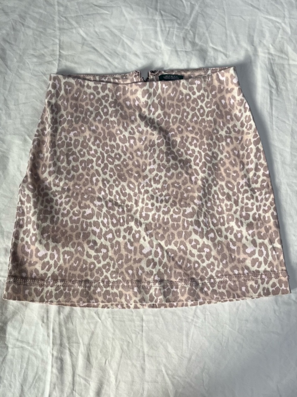 wild fable Pink and Cream Leopard Print Mini Print Skirt